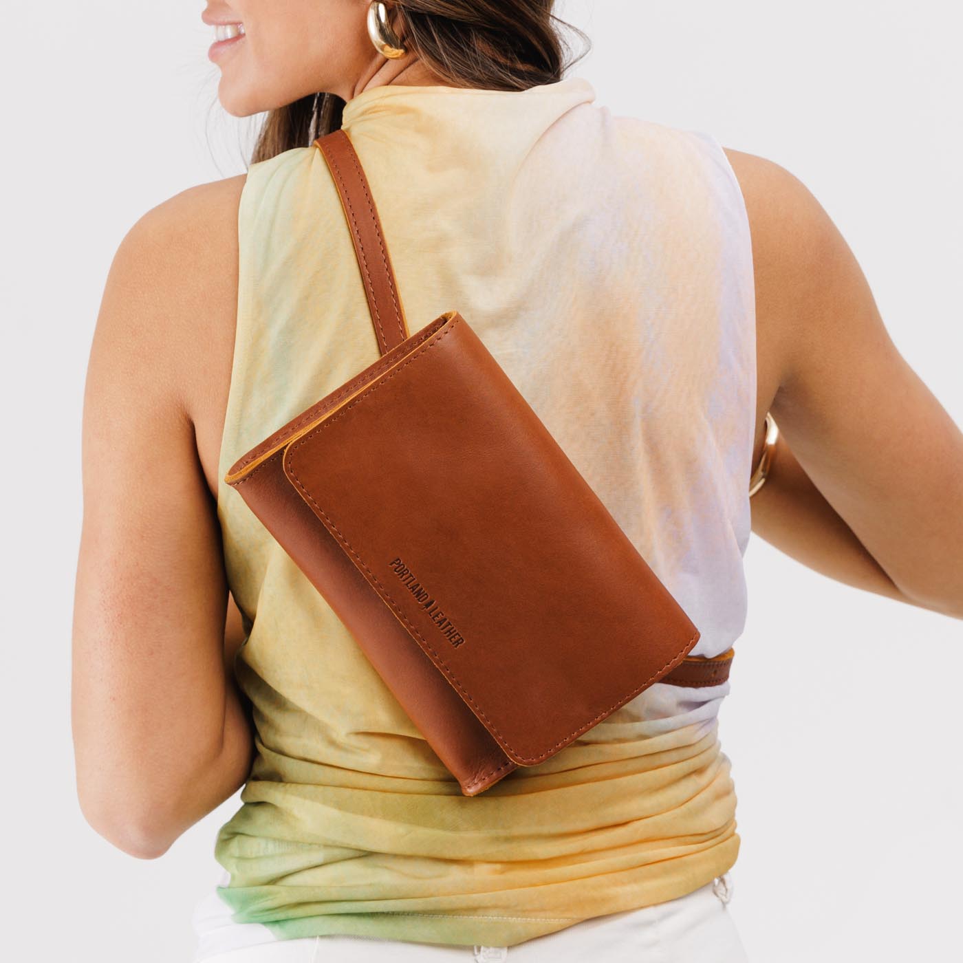  Honey | Petite bag with magnetic flap closure and adjustable belt strap