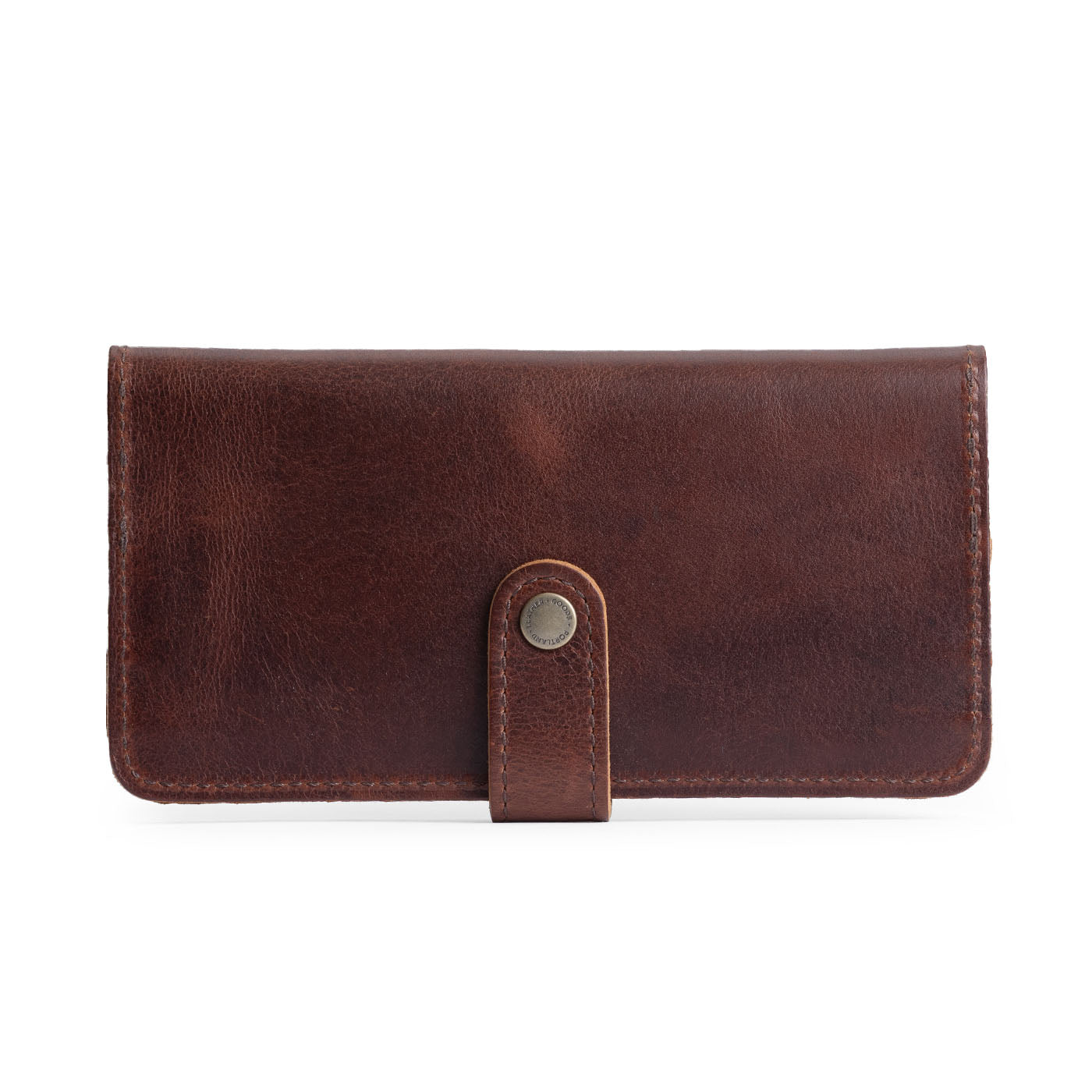 Timber | Leather wallet with snap closed