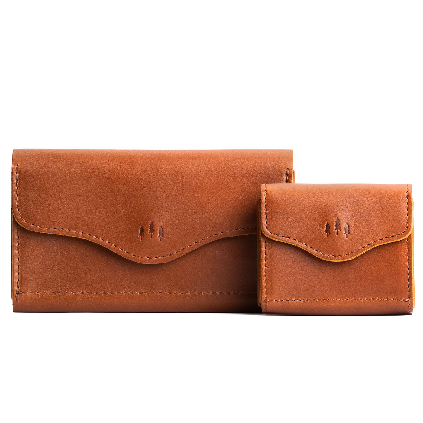 Honey | Comparison shot of Bozeman and Small Bozeman Wallets