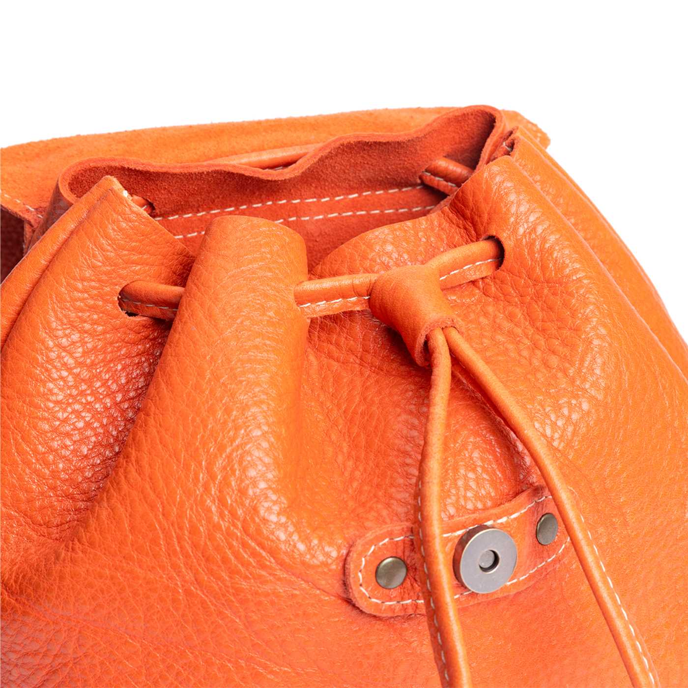 Cape Coral | Slouchy leather bucket backpack