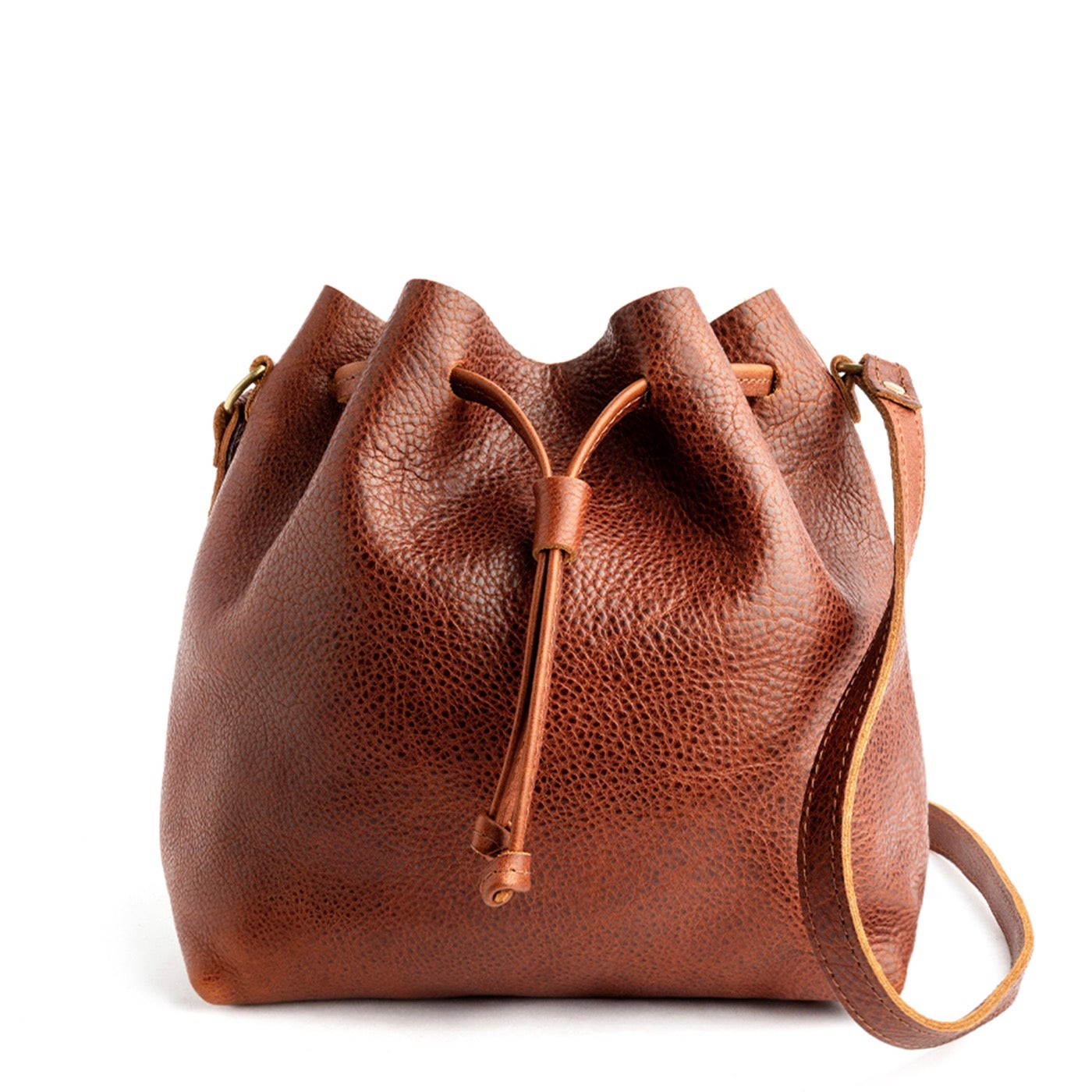 Nutmeg*Large | Slouchy crossbody bag with drawstring closure