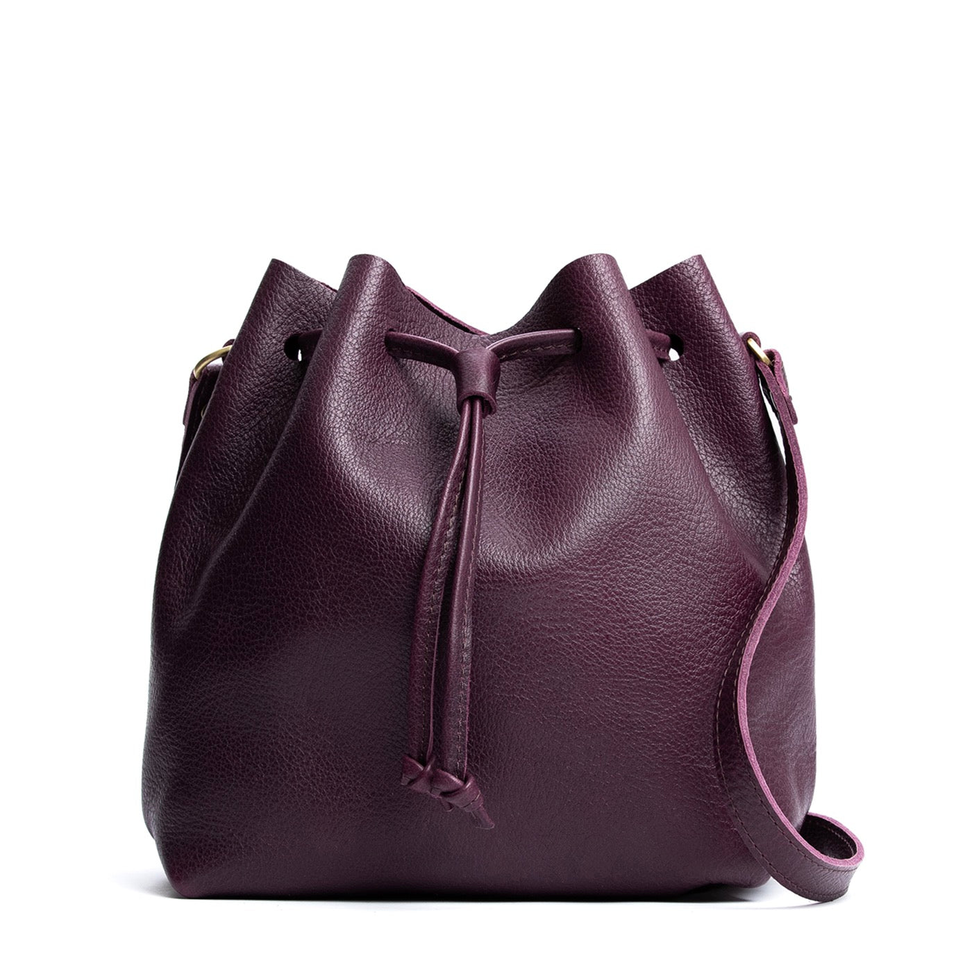 Plum Large | Slouchy crossbody bag with drawstring closure