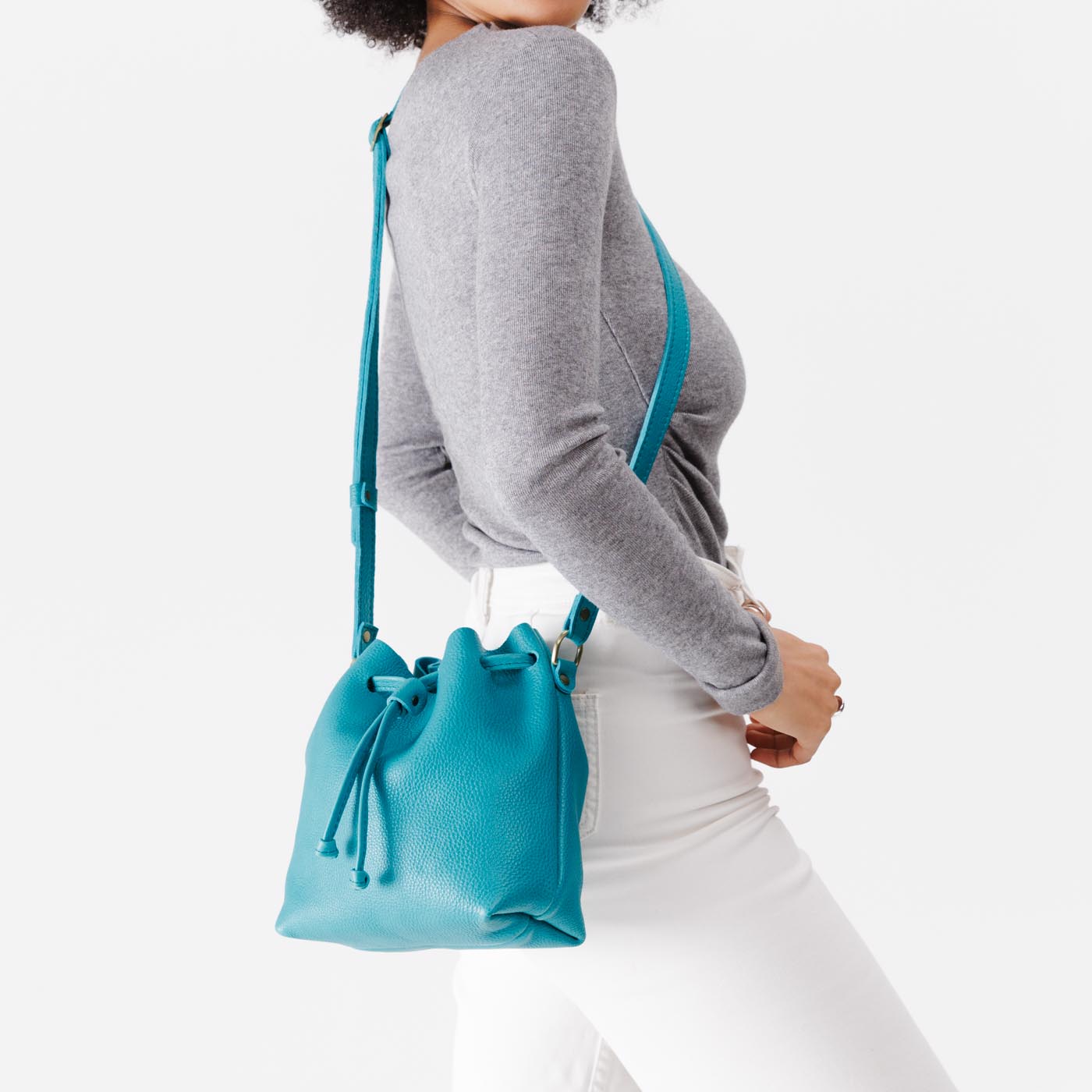 Baja*Small | Slouchy crossbody bag with drawstring closure