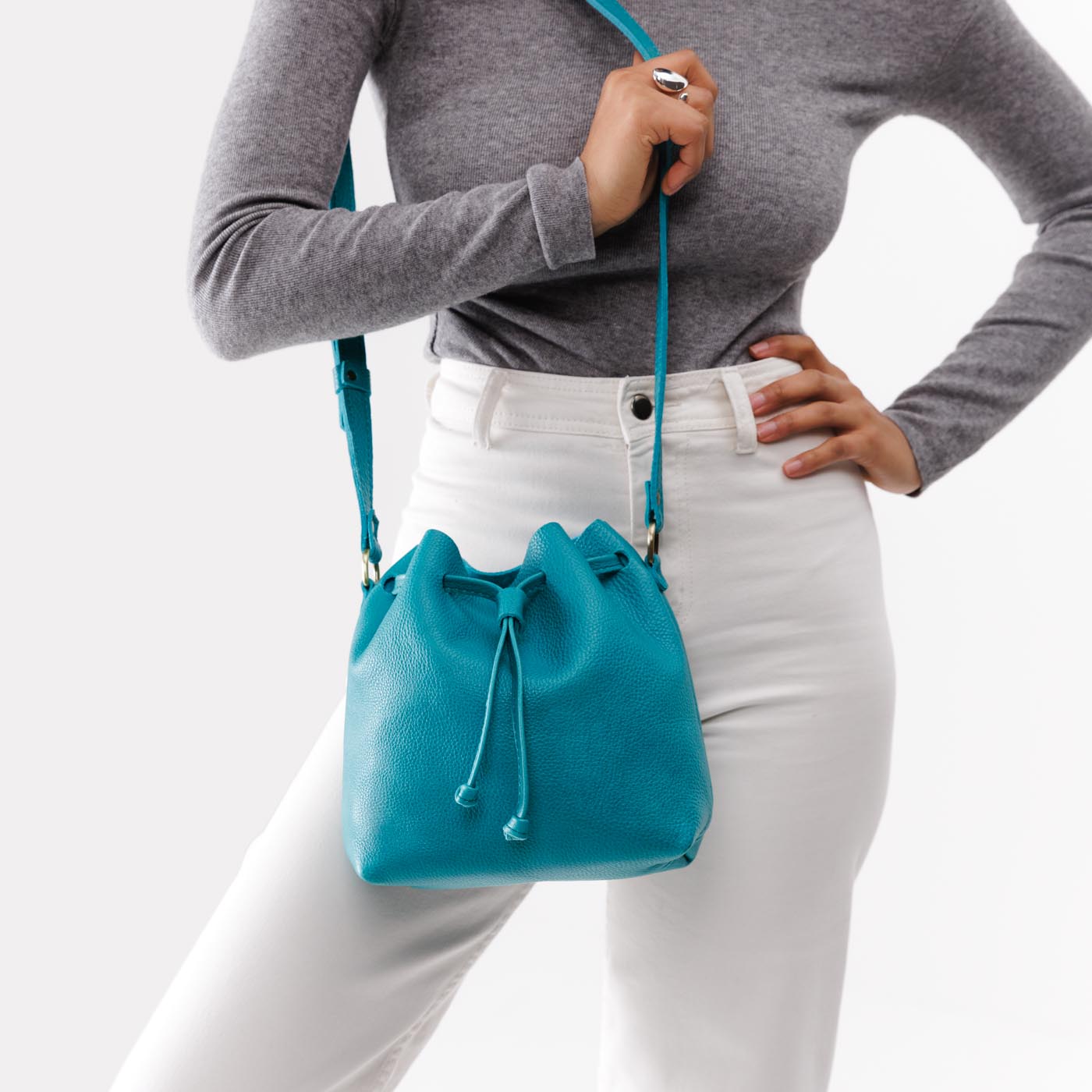 Baja Small | Slouchy crossbody bag with drawstring closure