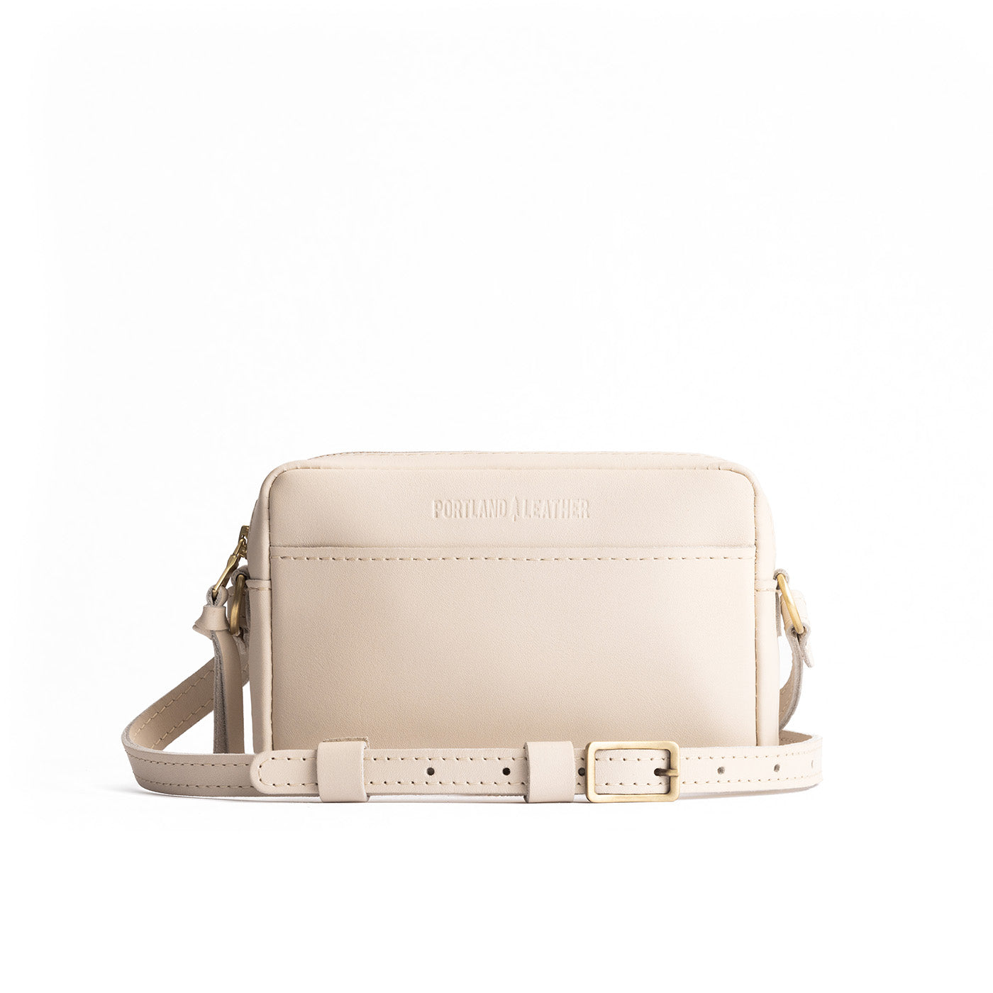 Bone Small | Petite rectangular crossbody with adjustable strap