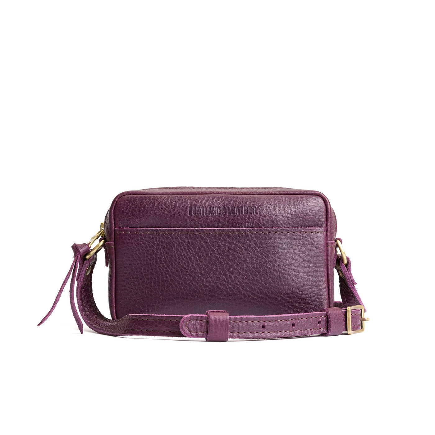 Plum Small | Petite rectangular crossbody with adjustable strap