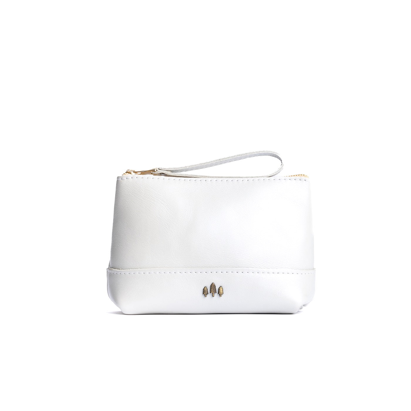 Pearl*Large | Zip top rectangular pouch with wide base and narrow top