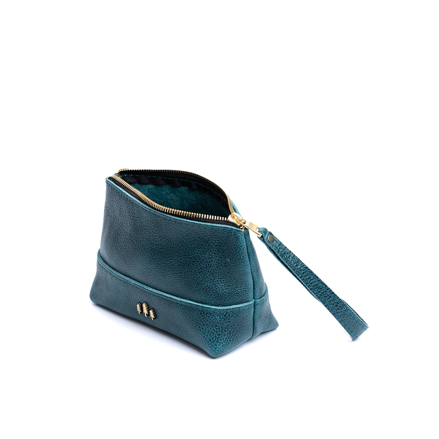 Lagoon*Medium | Zip top rectangular pouch with wide base and narrow top