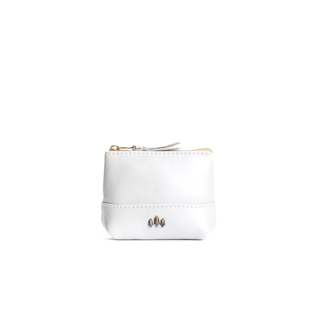 Pearl*Large | Zip top rectangular pouch with wide base and narrow top