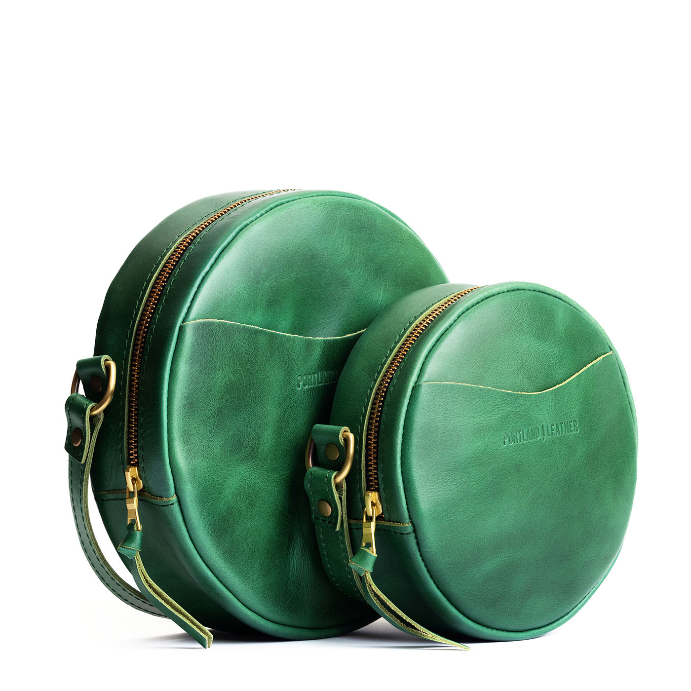  Cowboy Mint | Circle shaped crossbody bag with top zipper