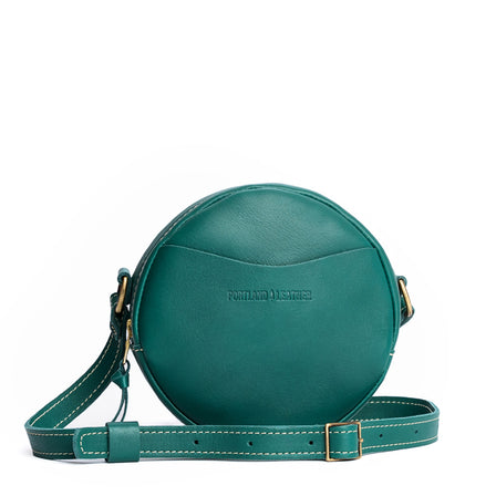 Peacock*Large | Circle shaped crossbody bag with top zipper