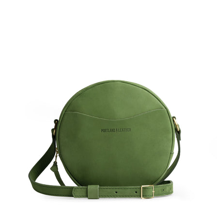 Succulent*Large | Circle shaped crossbody bag with top zipper