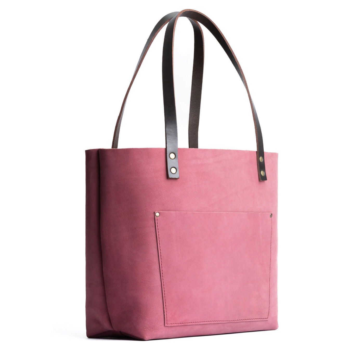 Foxglove Classic | Large leather tote bag with sturdy bridle handles and front pocket