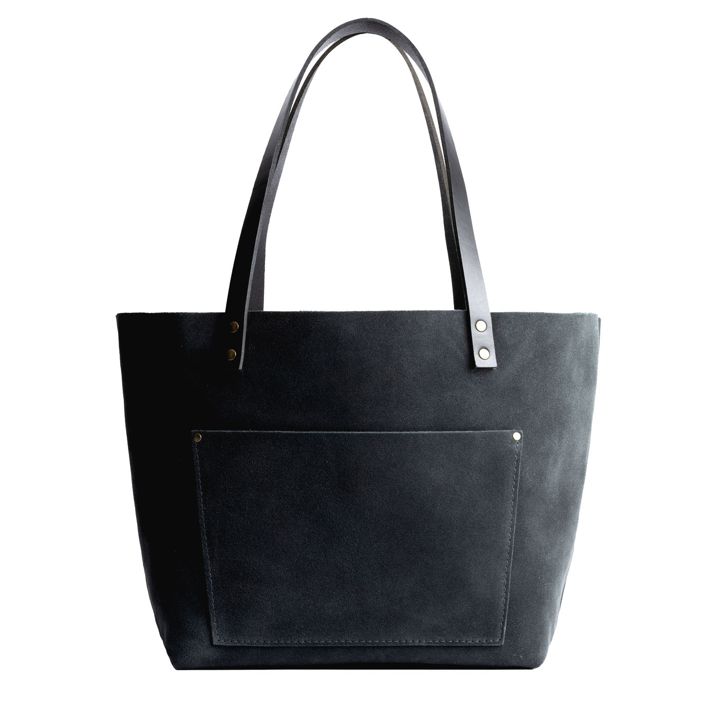 Peppercorn Classic | Large leather tote bag with sturdy bridle handles and front pocket