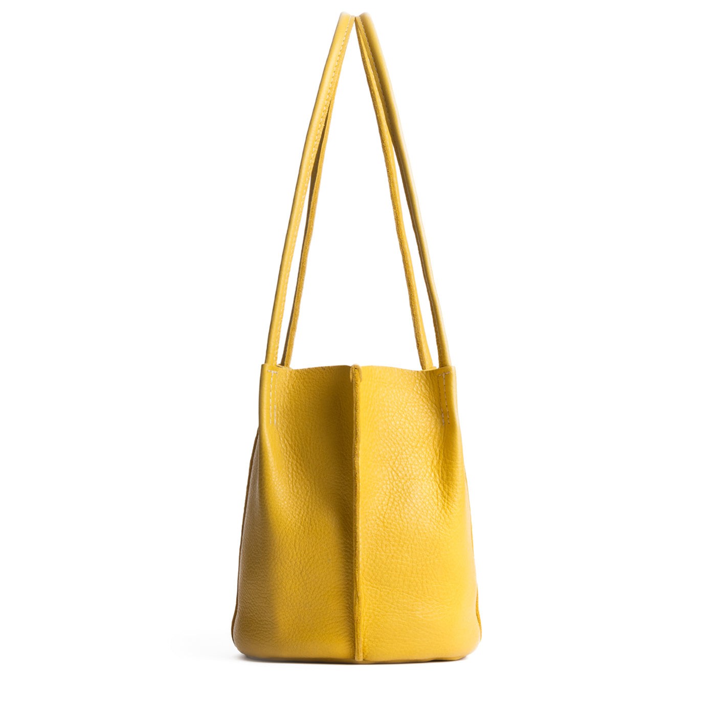 Naples*Classic | Petite bucket shaped tote bag with matching leather handles