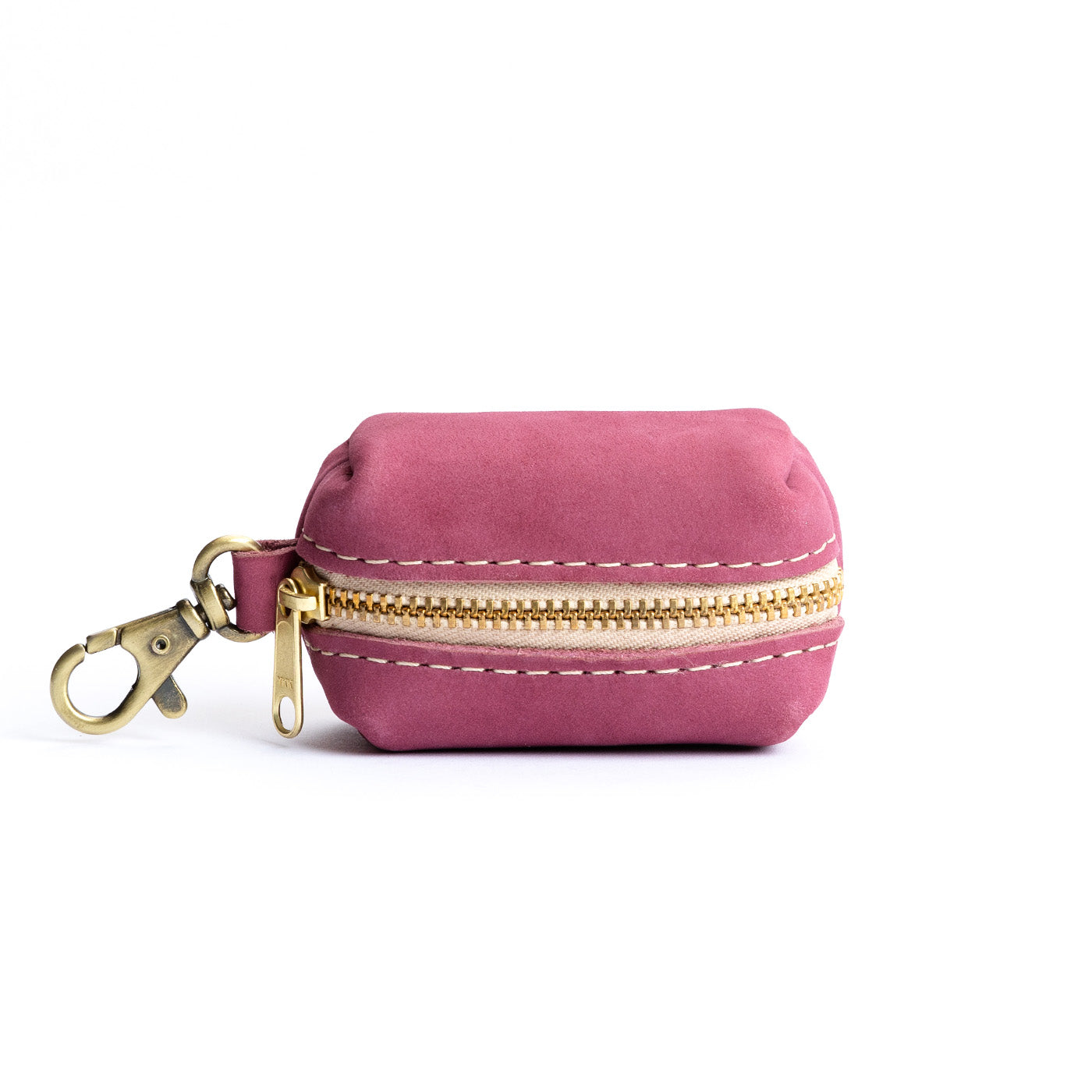 All Color: Foxglove | Leather small keychain pouch