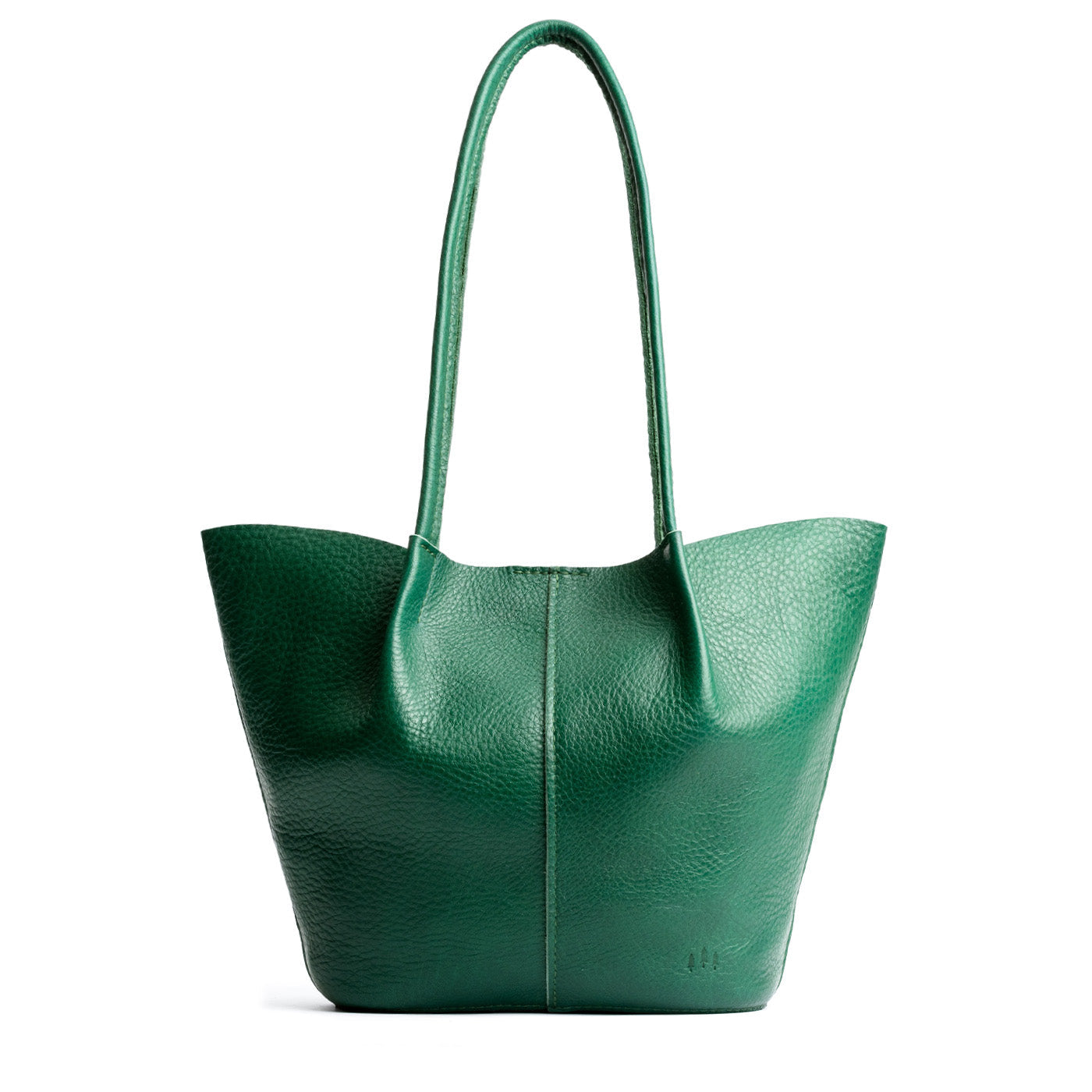 Bacalar Large | Wide bucket shaped tote bag with matching leather handles