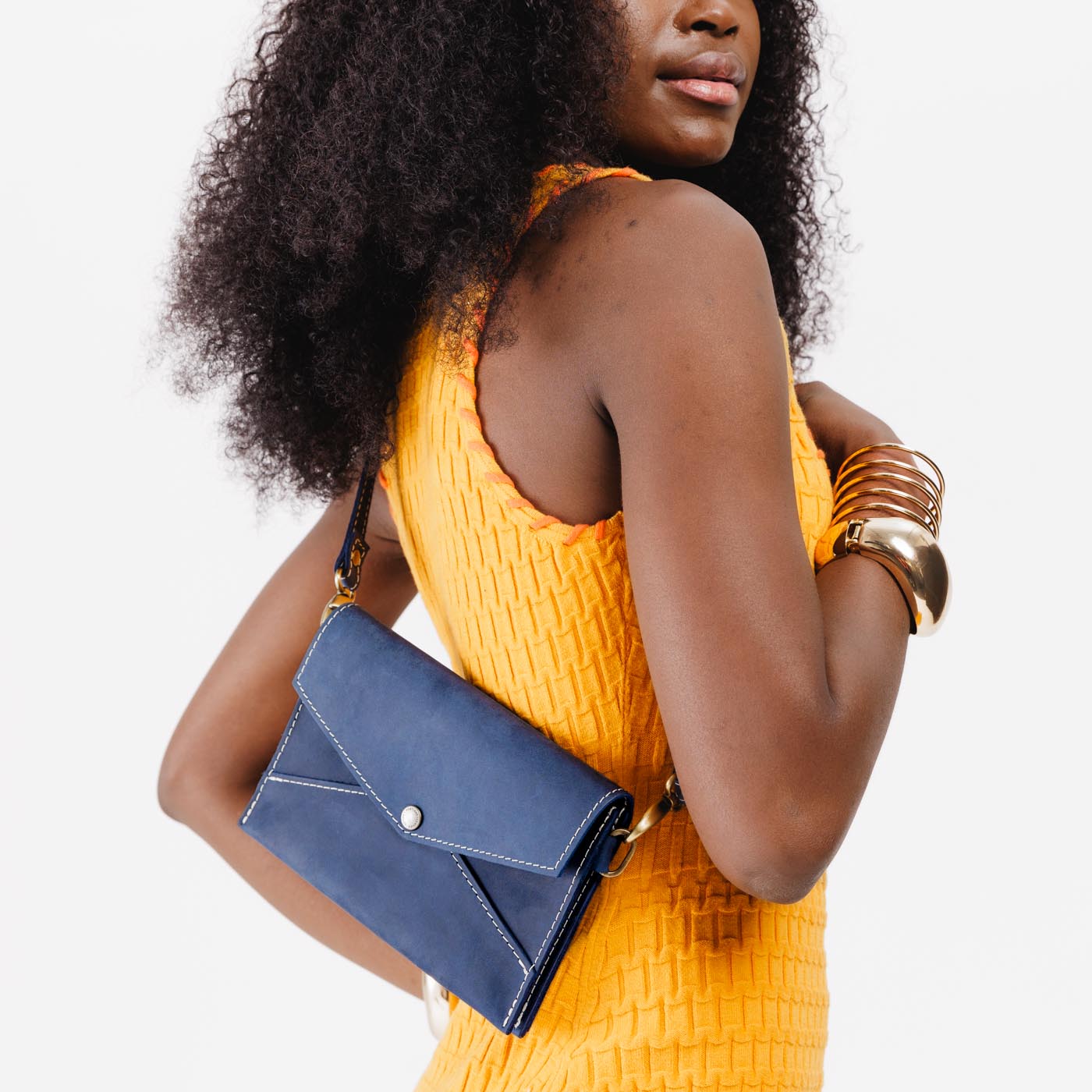  Deep Water | Envelope shaped clutch wallet with crossbody strap