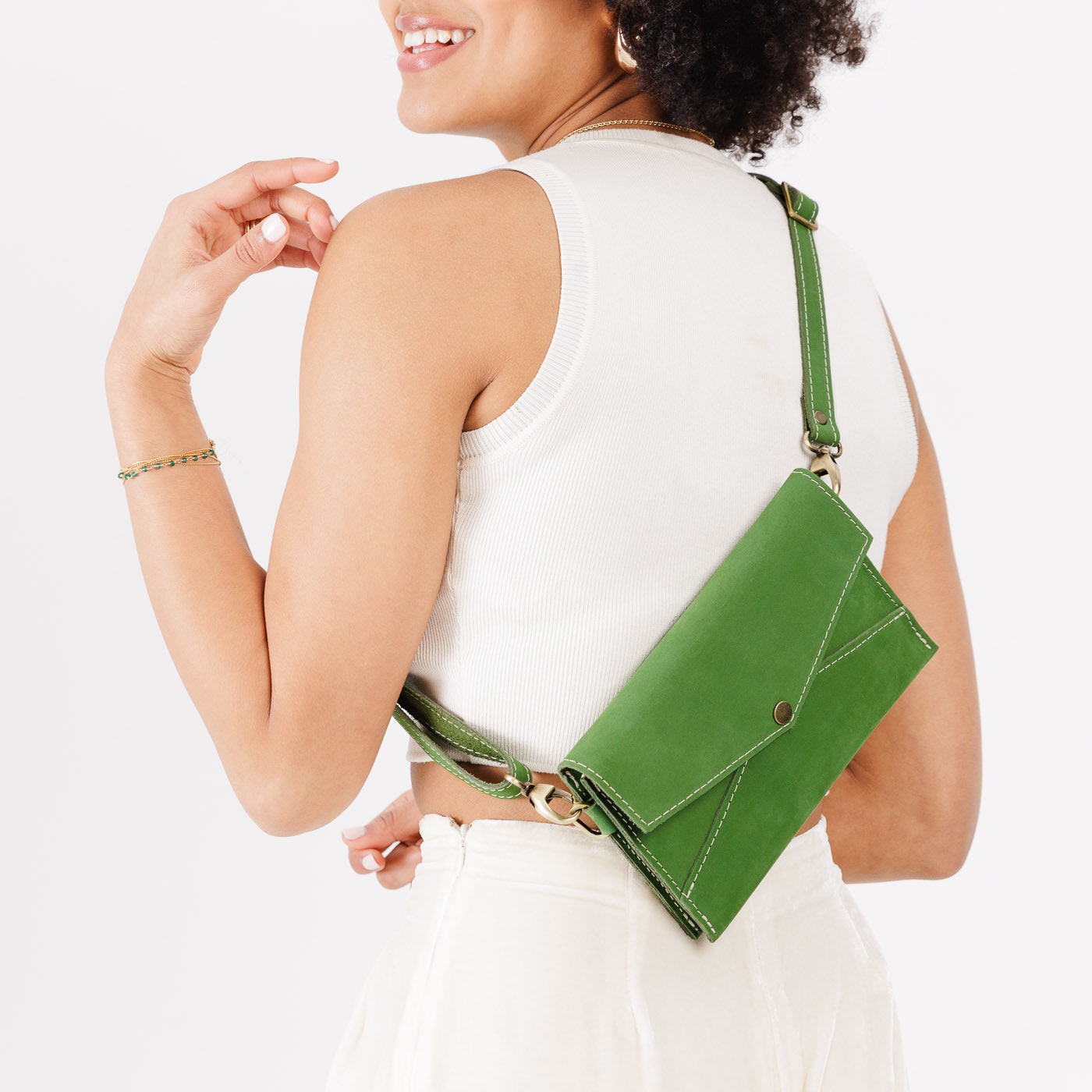  Succulent | Envelope shaped clutch wallet with crossbody strap