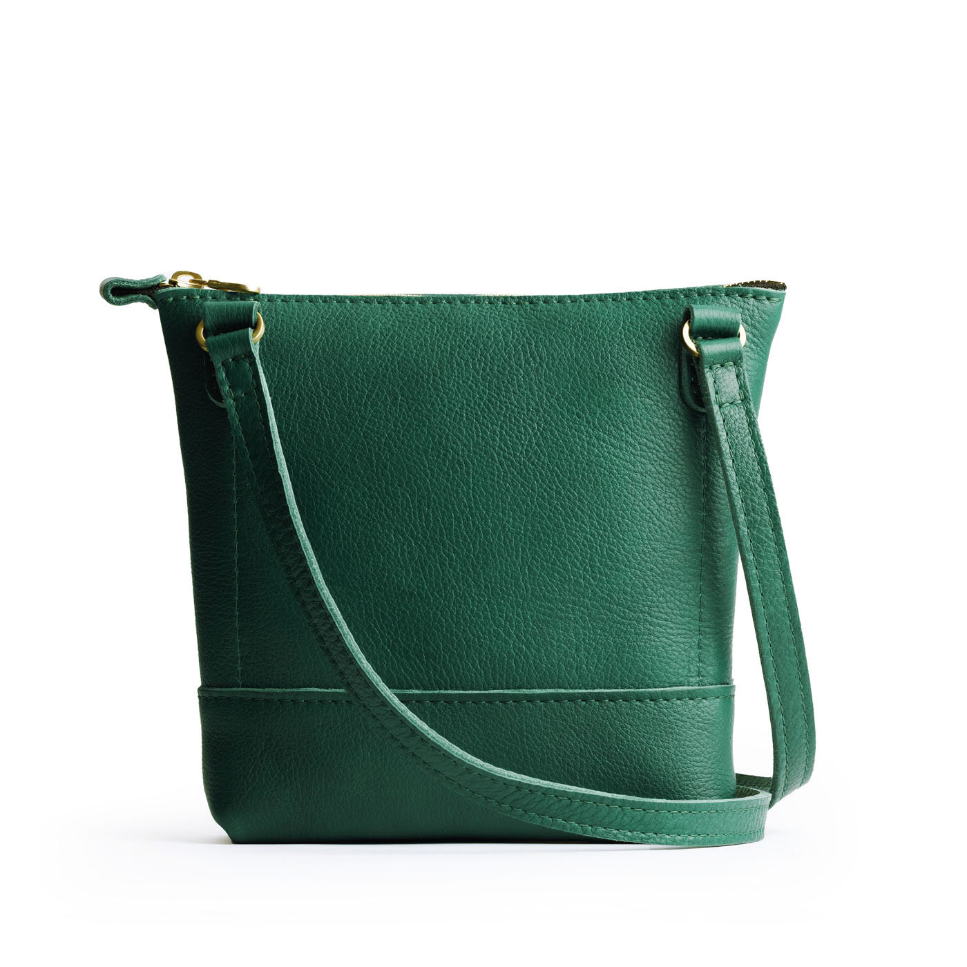 Bacalar | Small rectangular crossbody purse with top zipper and interior 