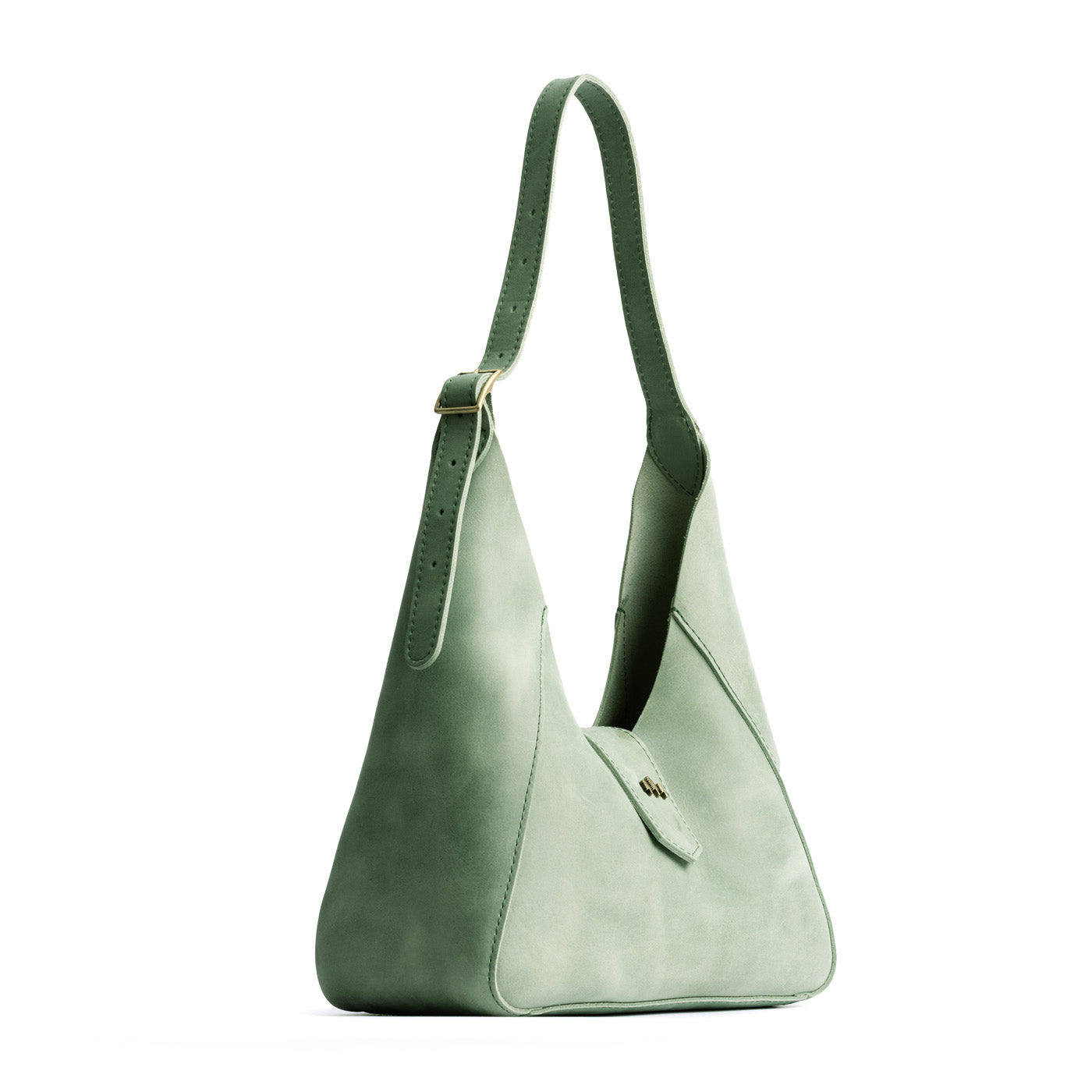 Cucumber | Structured hobo shoulder bag with adjustable strap and magnetic closure