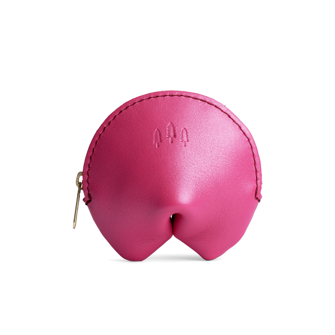 Lip Gloss | Leather fortune cookie shaped pouch