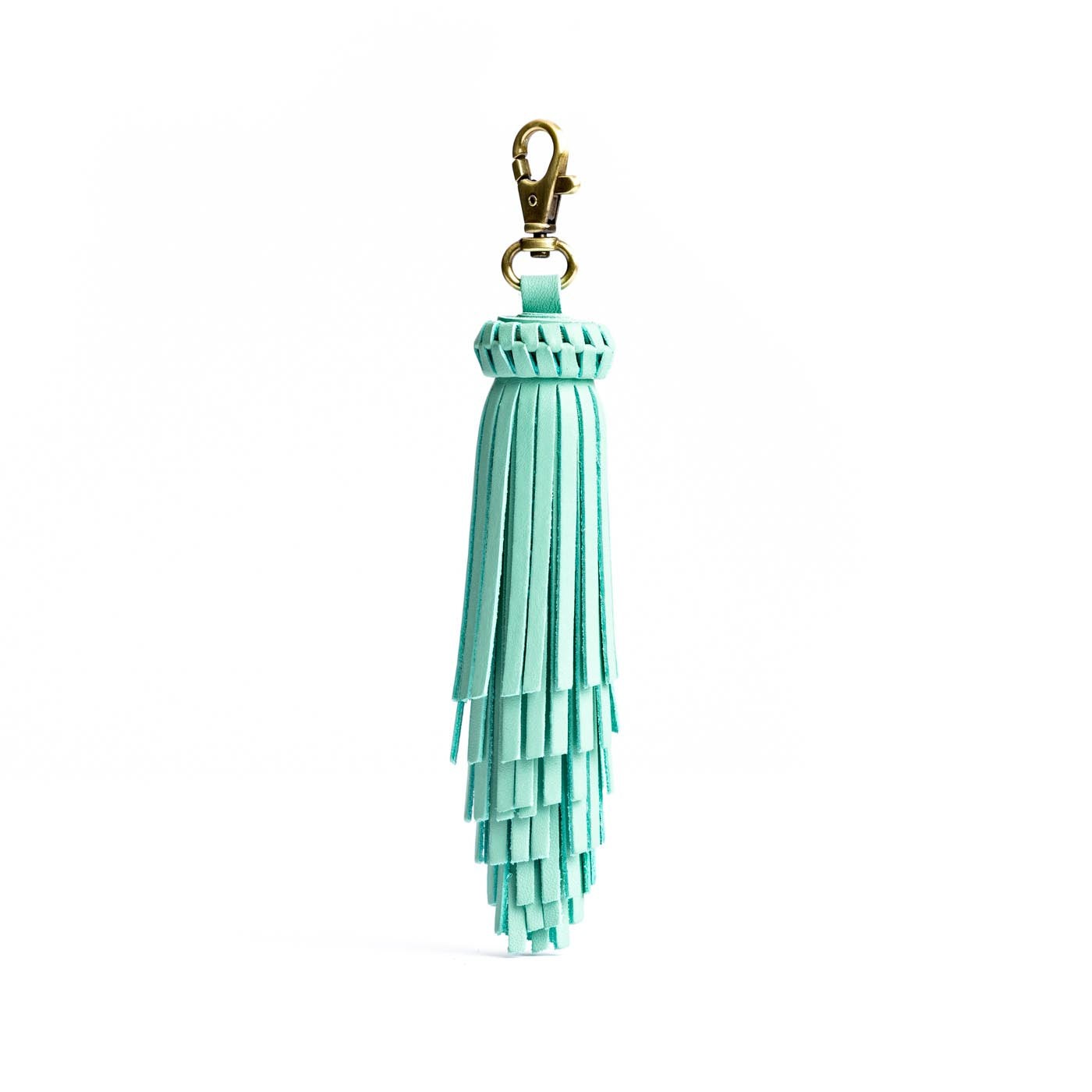 All Color: Mint | Tiered fringe tassel with lobster clasp