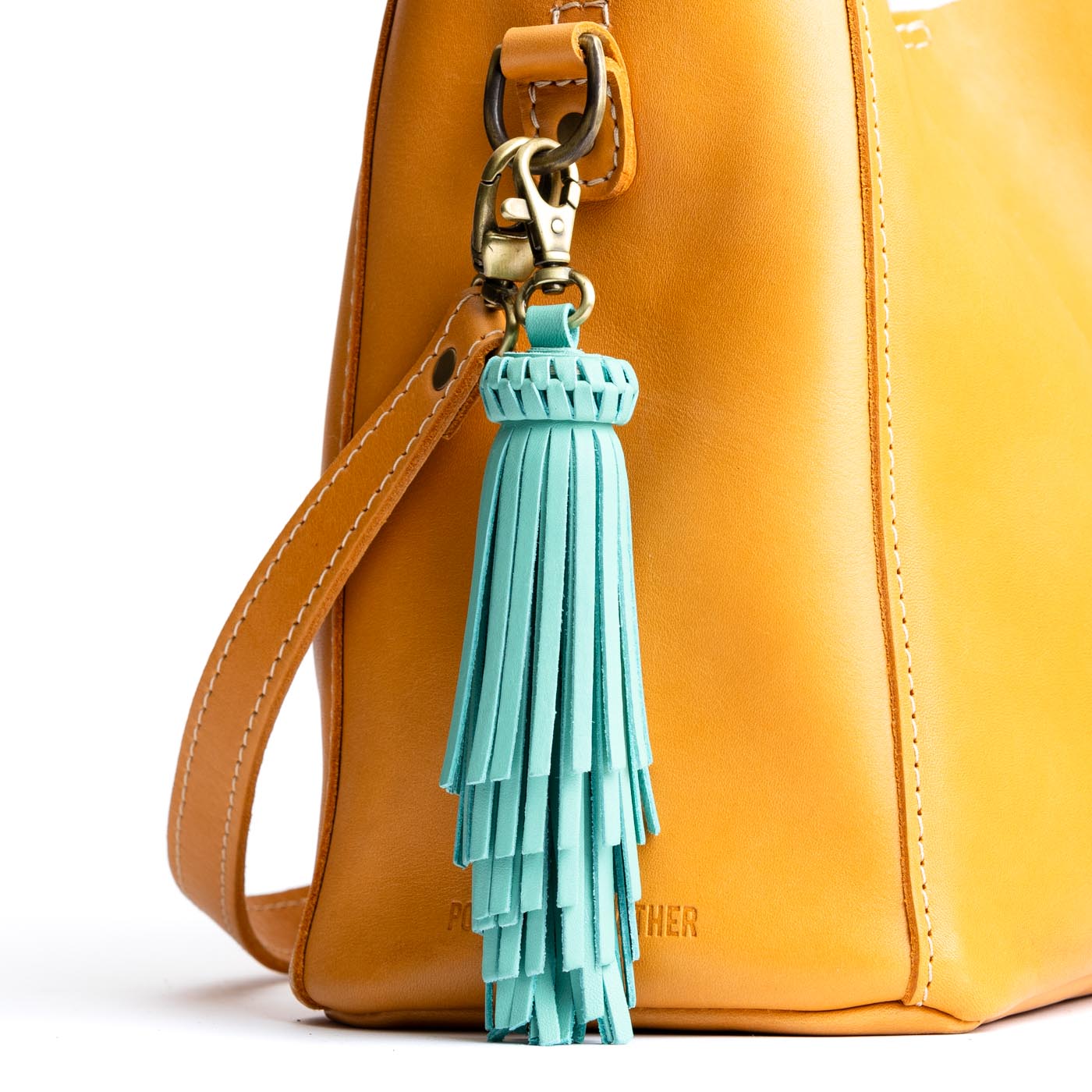 All Color: Mint | Tiered fringe tassel with lobster clasp