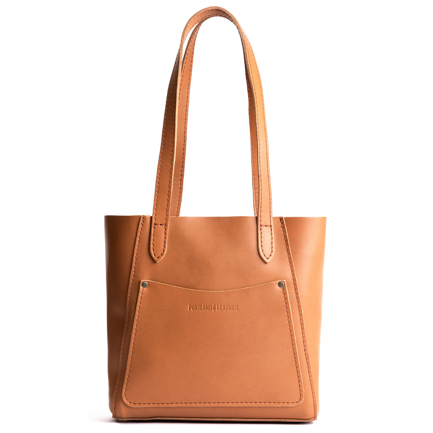 Biscuit*Small | Slim tote bag with dual shoulder straps and interior and exterior pockets