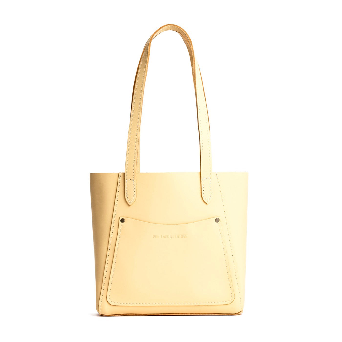 Vanilla Small | Slim tote bag with dual shoulder straps and interior and exterior pockets