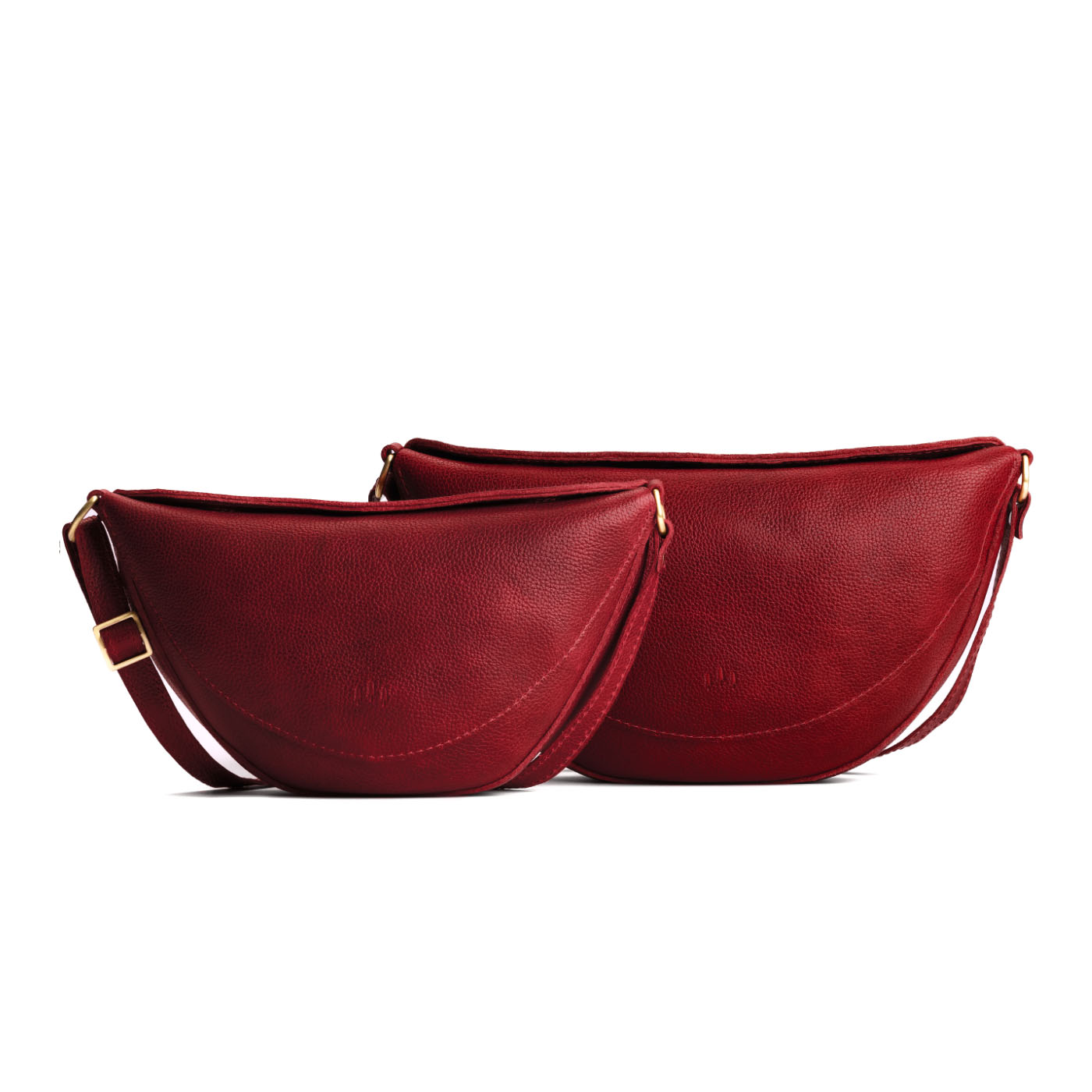 Chili Red | Half circle shaped sling bag