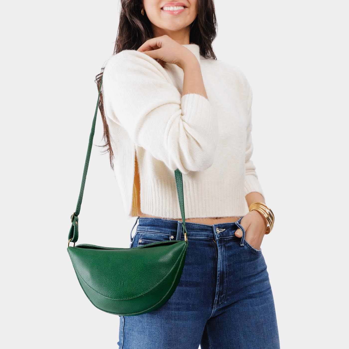 Bacalar*Medium | Half circle shaped sling bag