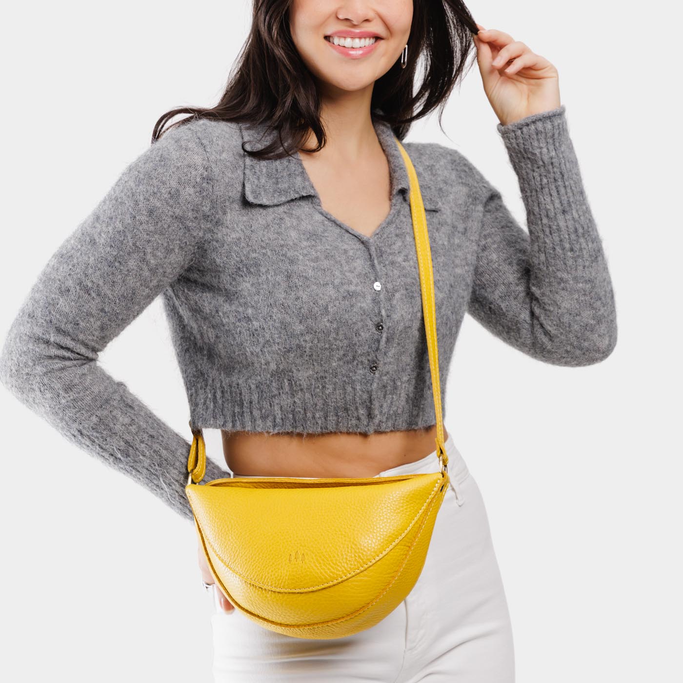 Naples*Medium | Half circle shaped sling bag