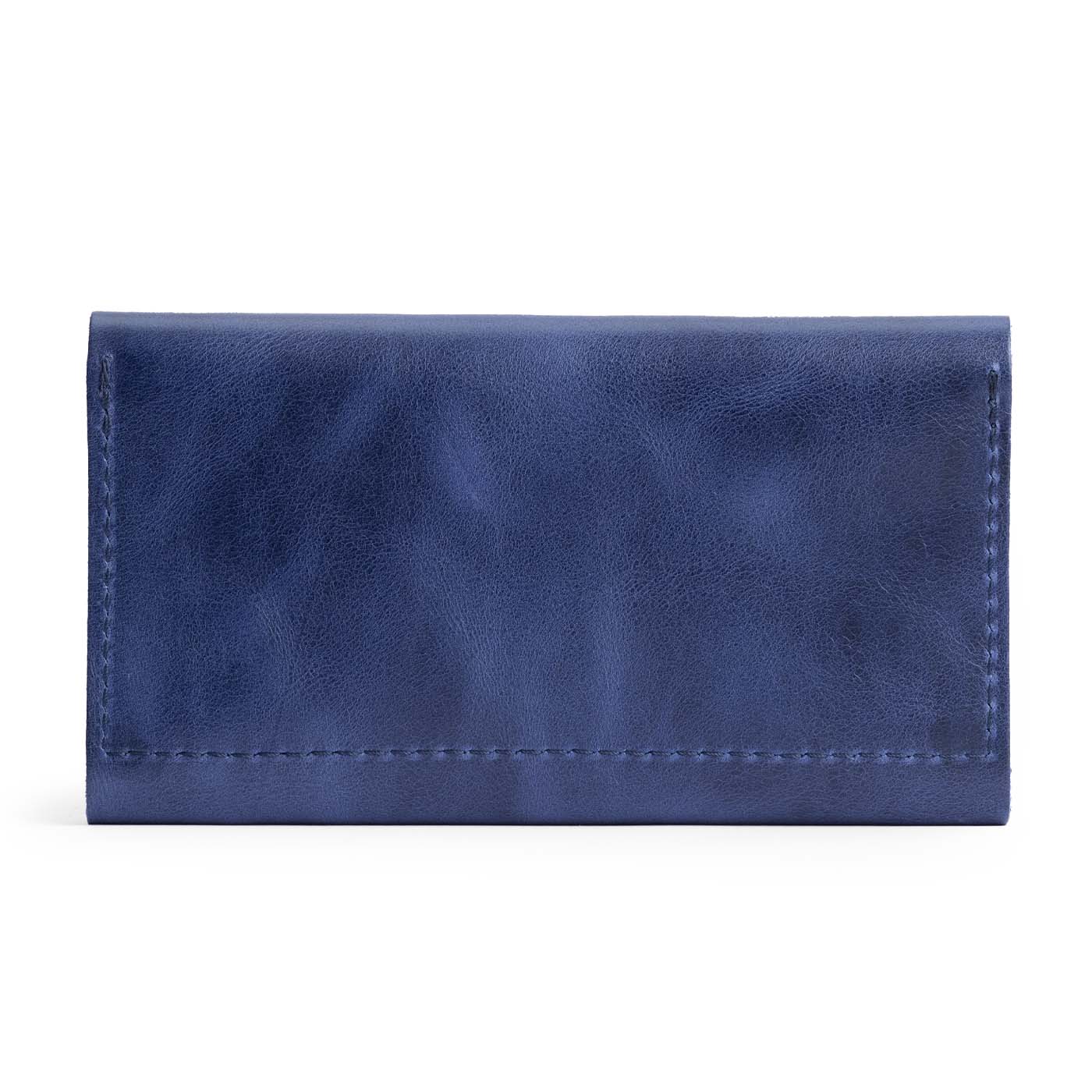 Cowboy Blue | Back of leather wallet 