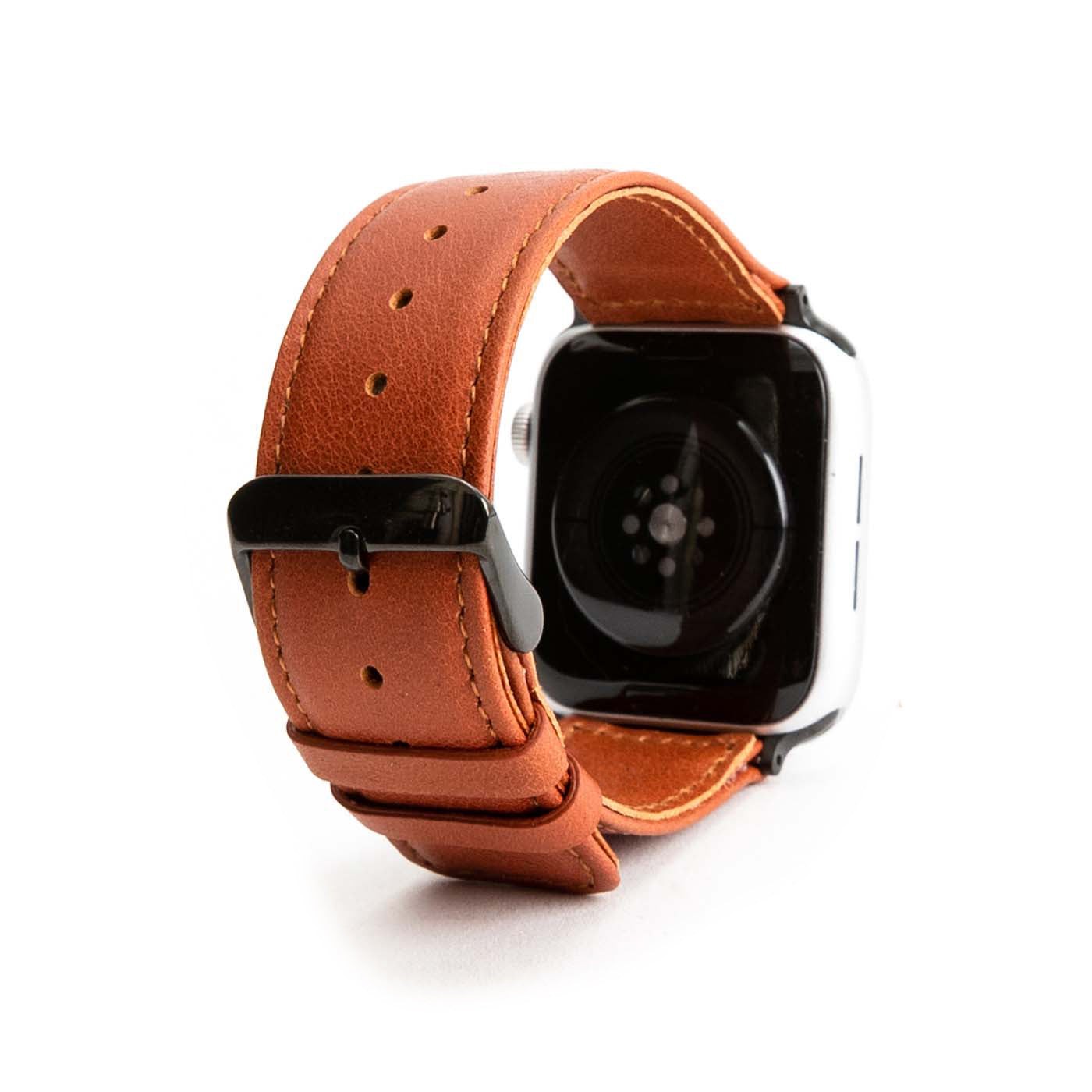 Havana Stitched 42-44MM | leather Apple watch band