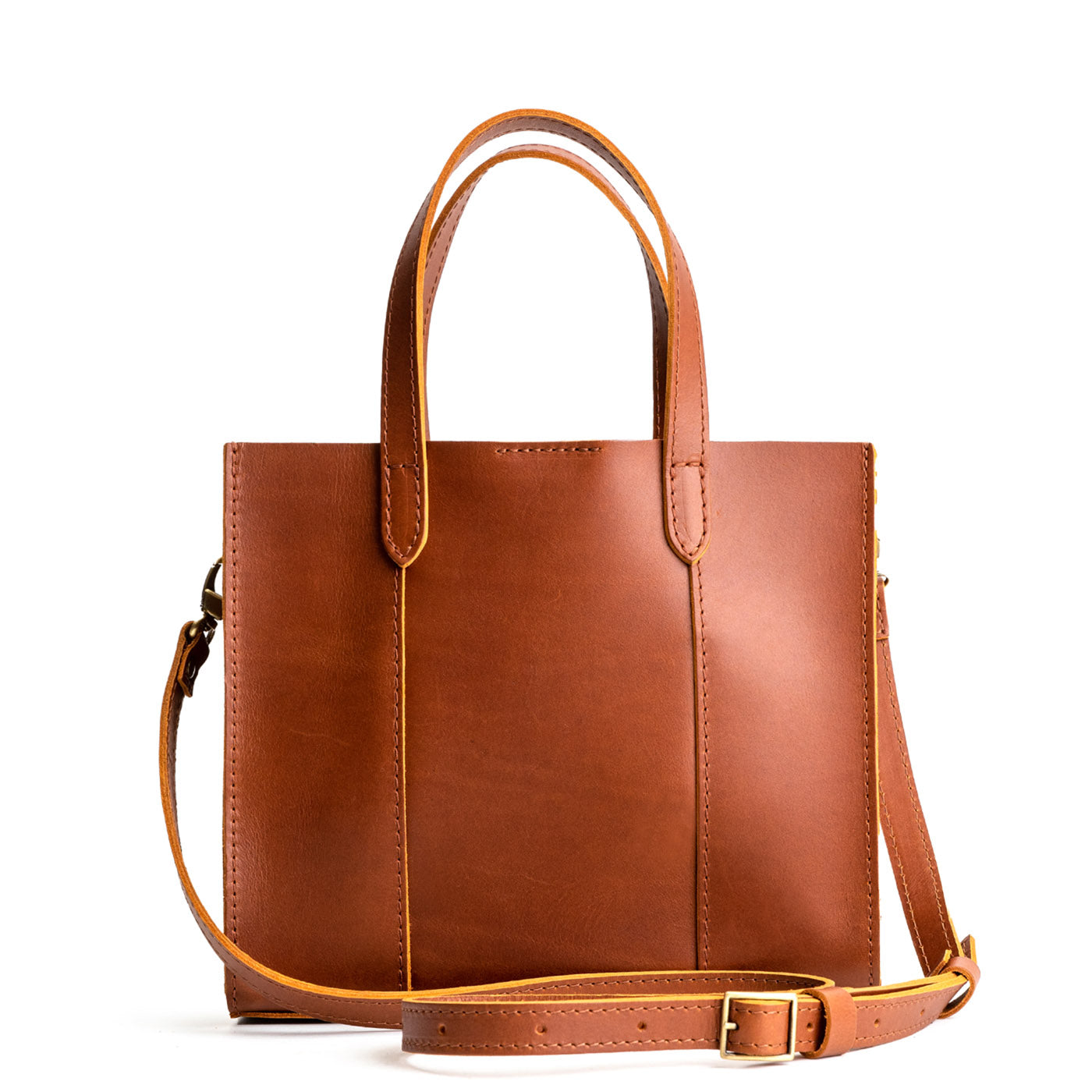 Honey*Classic | Structured mid-size tote bag with overlapping panels and crossbody strap