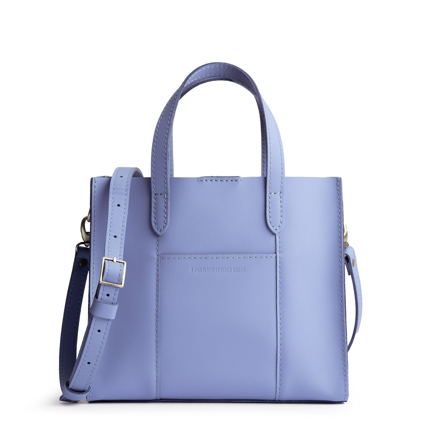 Jacaranda Classic | Structured mid-size tote bag with overlapping panels and crossbody strap