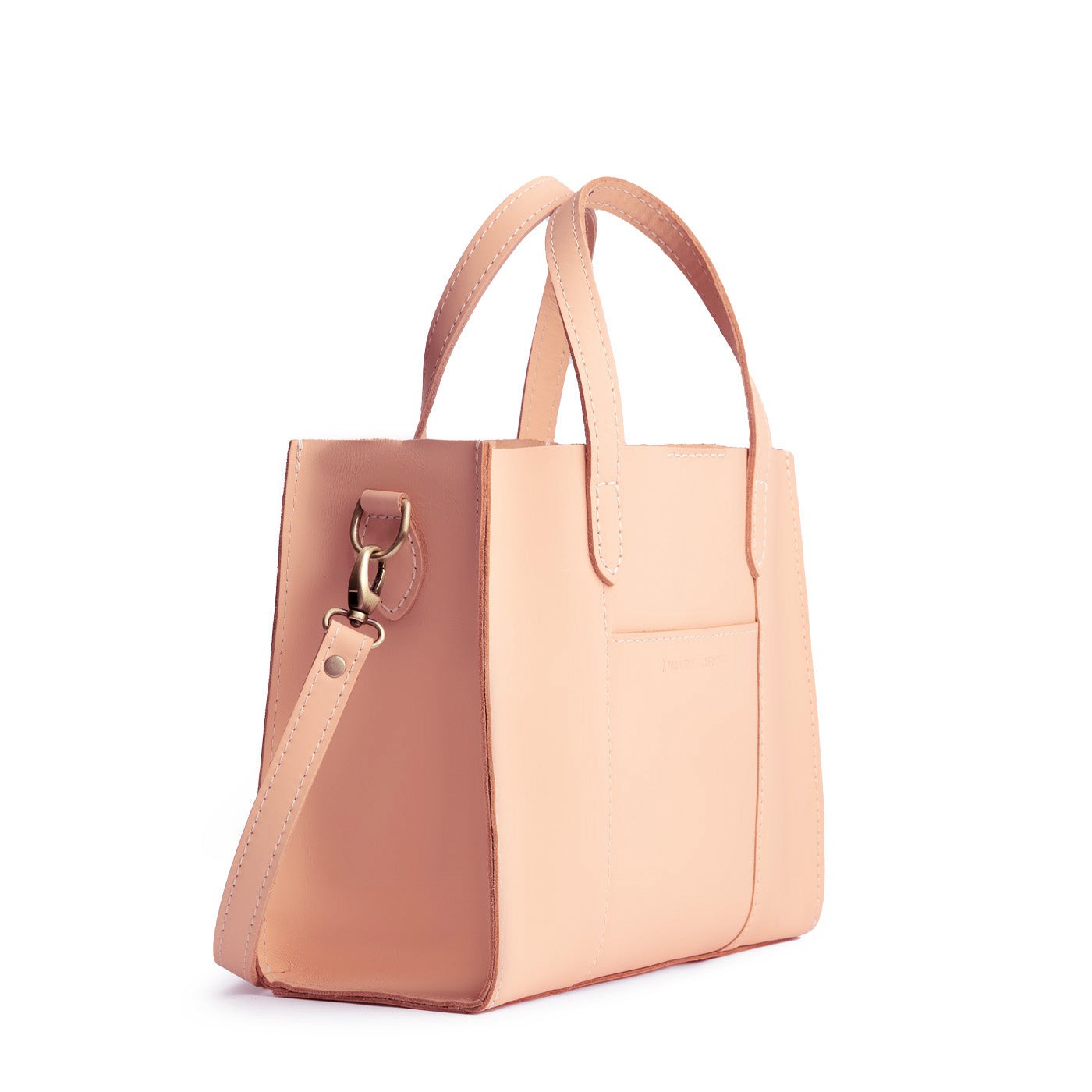 Mamey | Structured mid-size tote bag with overlapping panels and crossbody strap