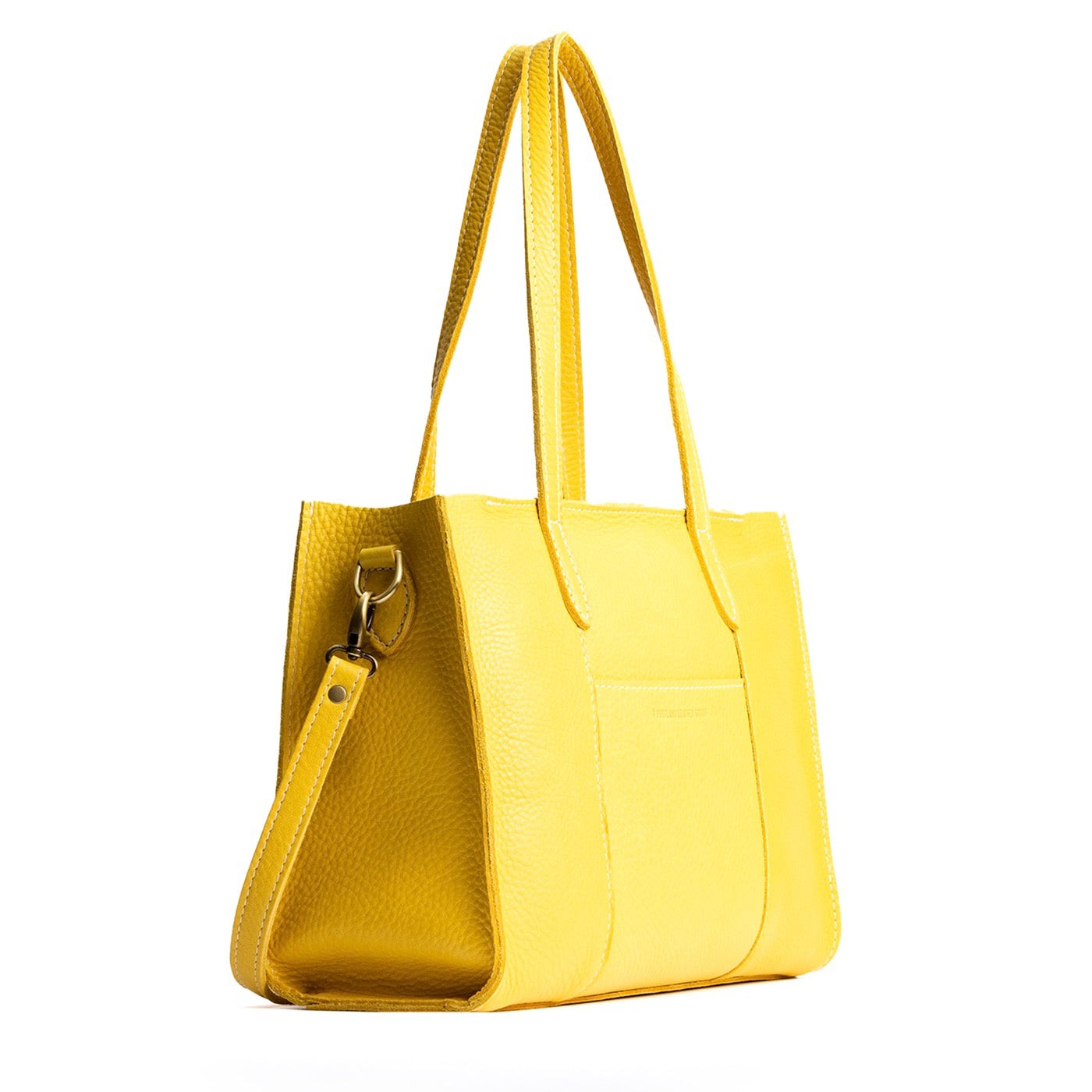 Naples*East/West | Structured wide tote bag with overlapping panels and crossbody strap