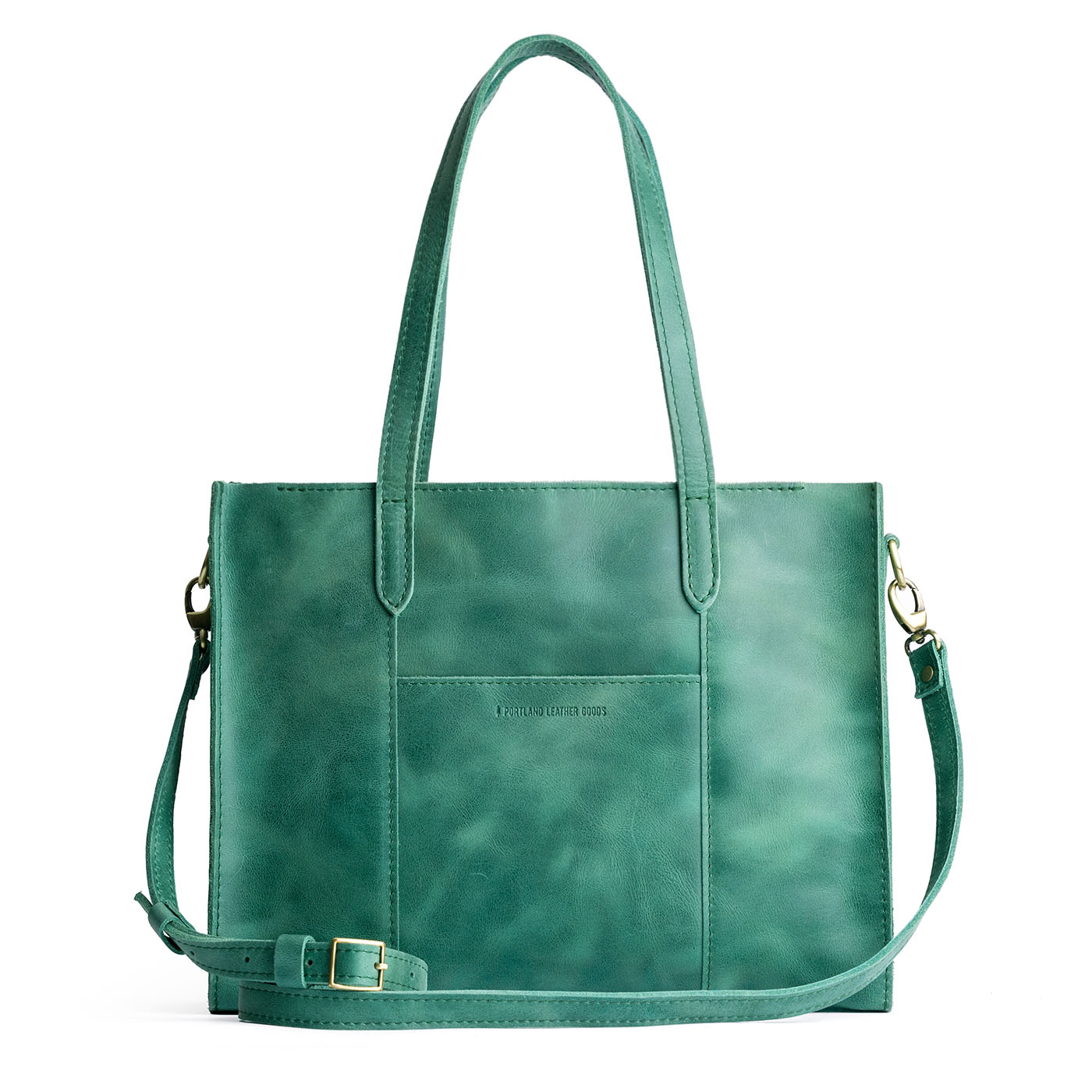 Surf East/West | Structured wide tote bag with overlapping panels and crossbody strap