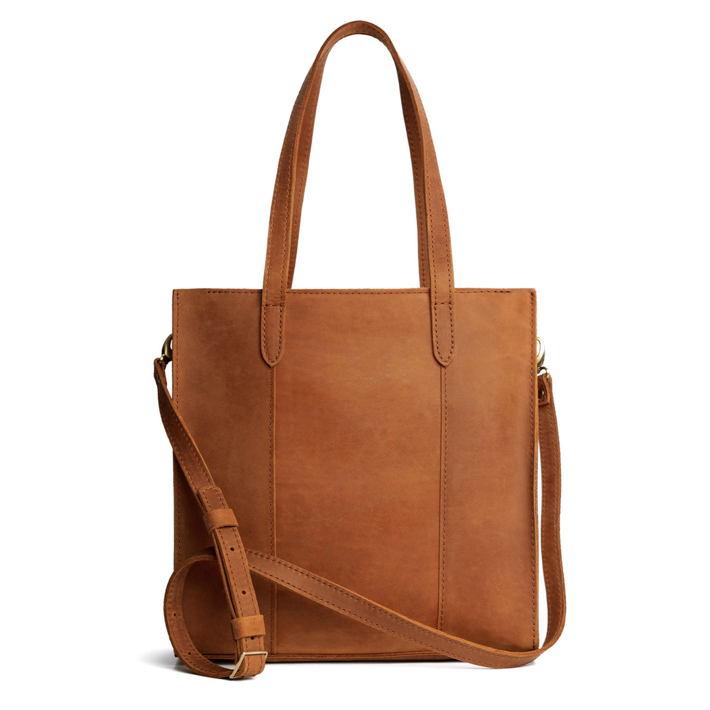  Dakota*North/South  | Structured large tote bag with overlapping panels and crossbody strap