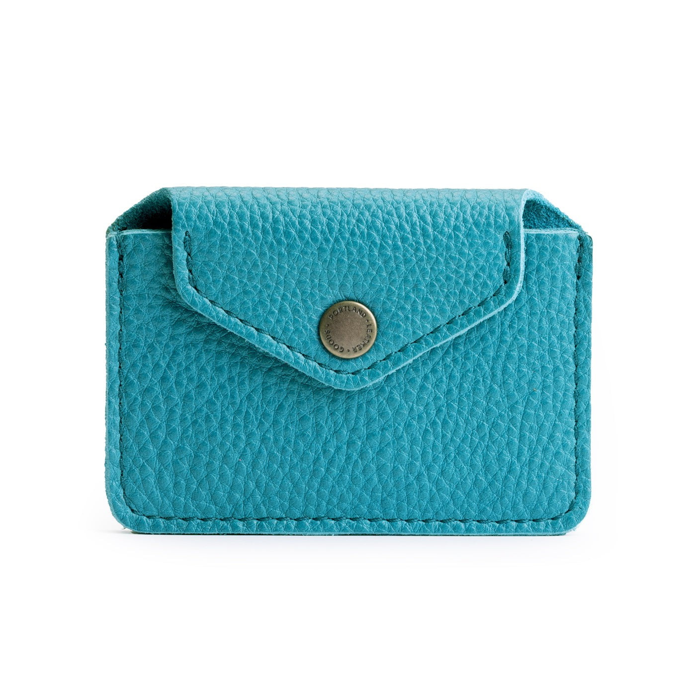 Baja | Small leather wallet with snap closure