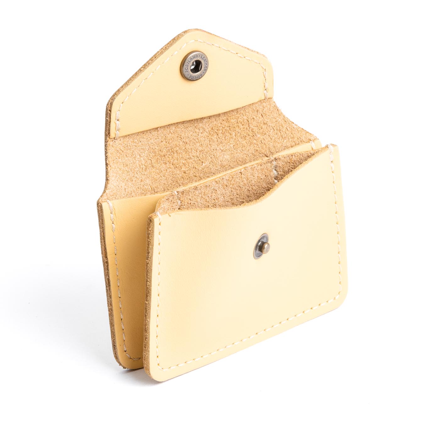 Vanilla*Classic | Small leather wallet with snap closure