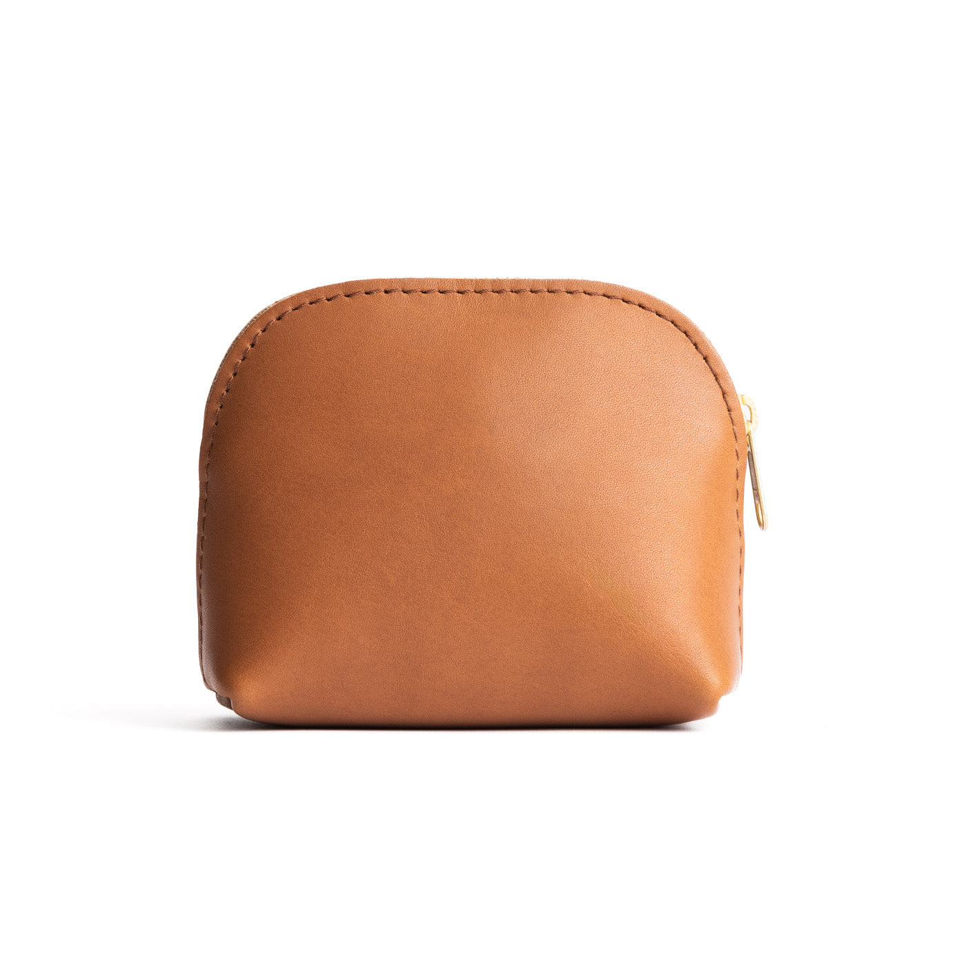 Biscuit*Mini | Compact leather pouch with top zipper