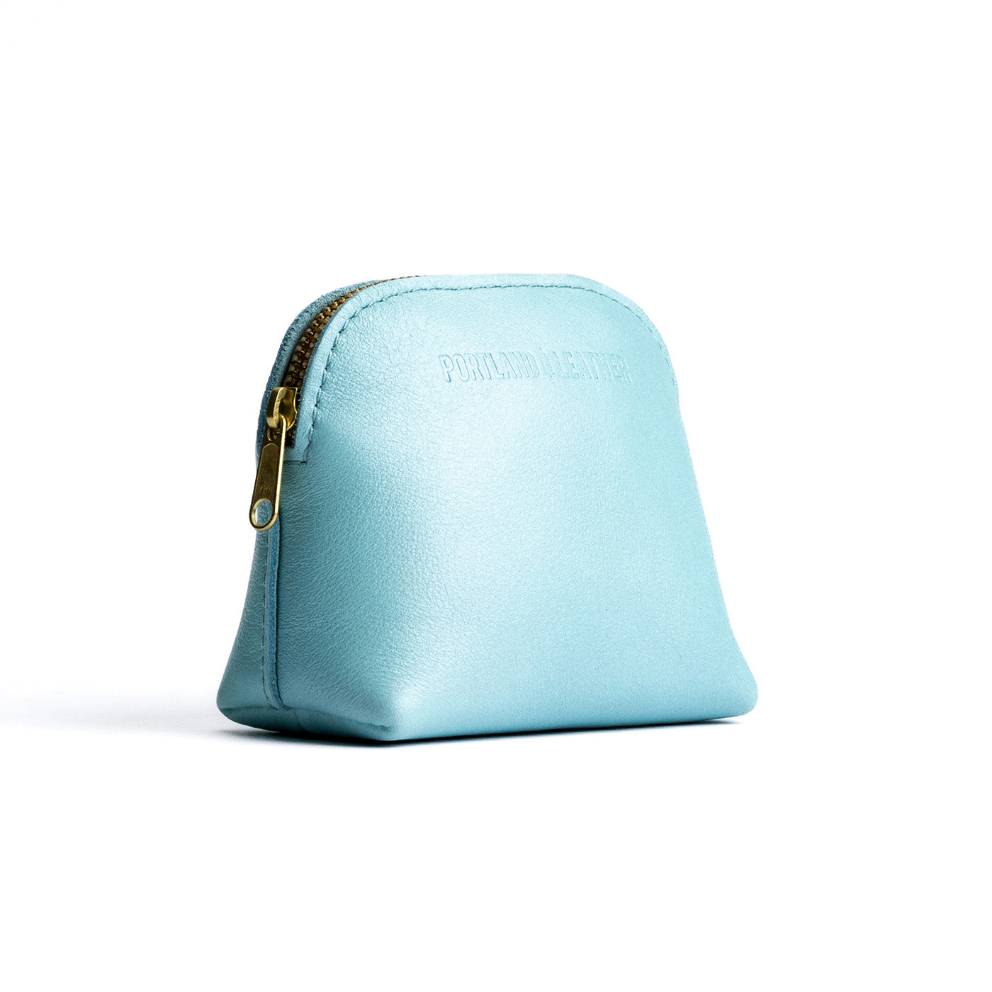 Cabo Mini | Compact leather pouch with top zipper