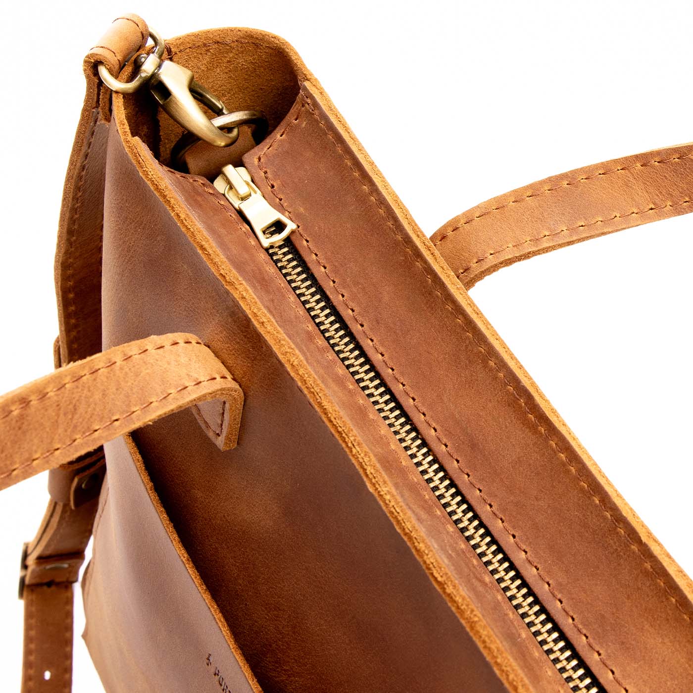 Dakota*Zipper | Midsize crossbody tote with handles and a pocket