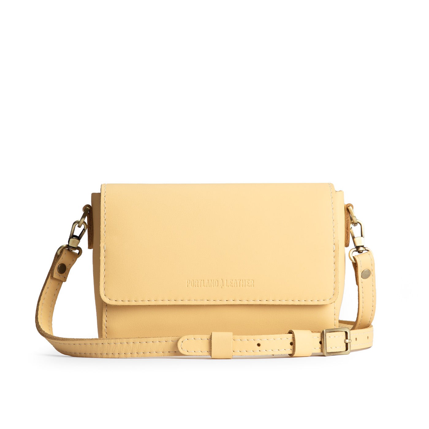 Vanilla*Mini | Small Leather Crossbody Bag with Magnetic Messenger Bag Closure