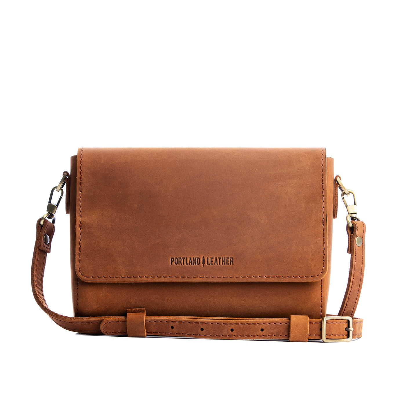 Dakota*Medium  | Leather Crossbody Bag with Magnetic Messenger Bag Closure