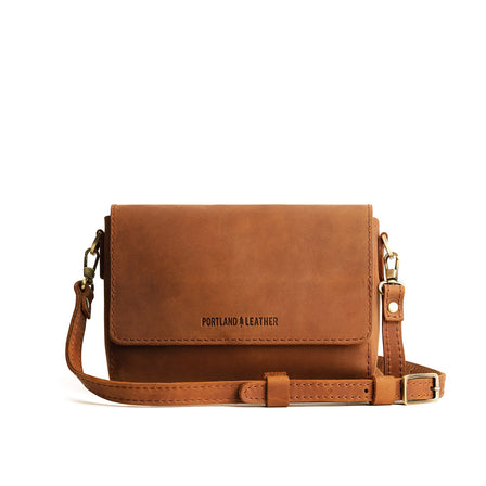 Dakota*Medium  | Leather Crossbody Bag with Magnetic Messenger Bag Closure