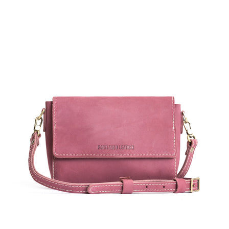 Foxglove*Mini | Small Leather Crossbody Bag with Magnetic Messenger Bag Closure